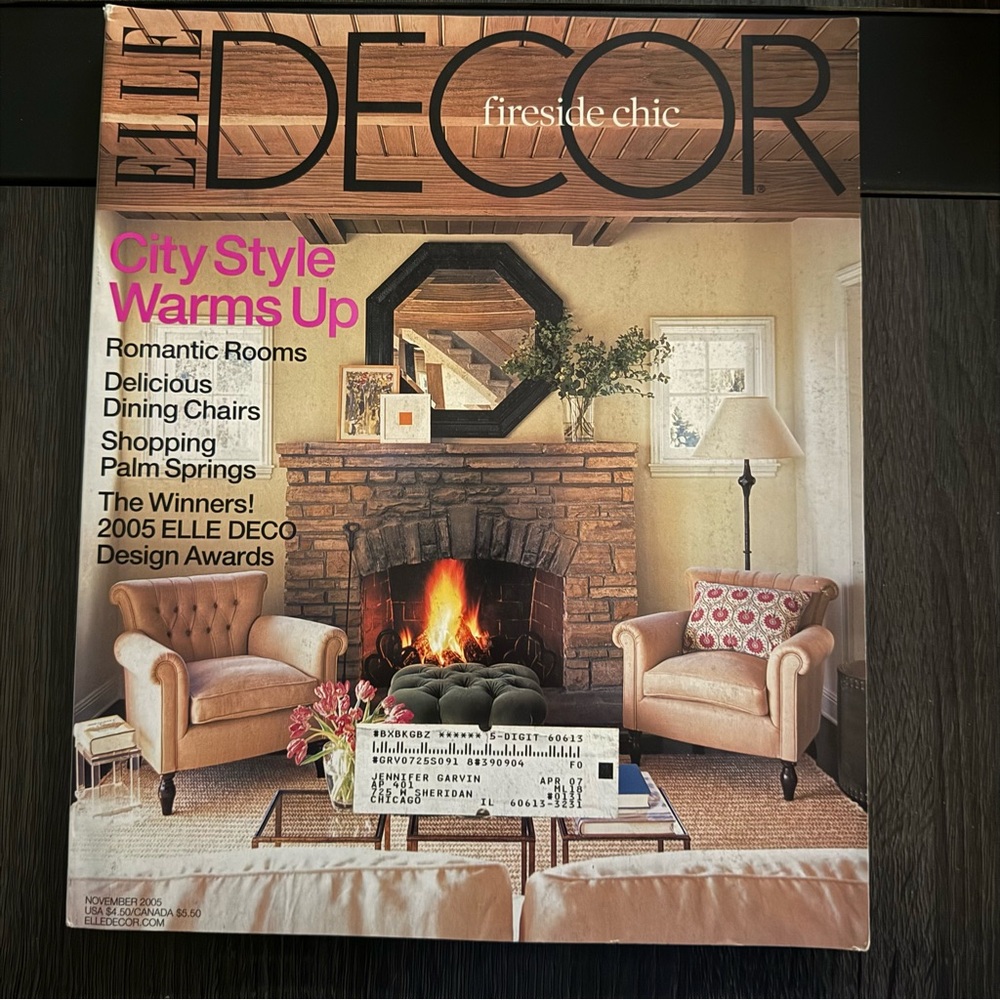 Elle Decor Magazine November 2005